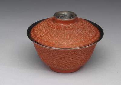 图片[2]-Porcelain coverd bowl with red carved lacquerware imitation, Qing dynasty, Qianlong reign (1736-1795)-China Archive